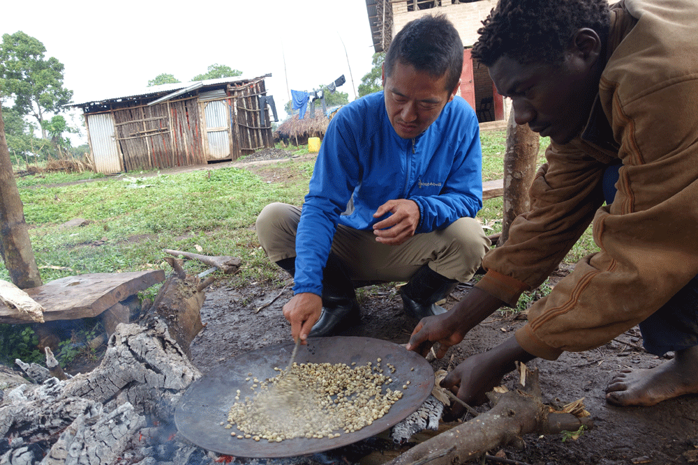 Coffee roasting field research in Ethiopia